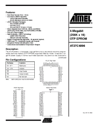 Datasheet AT27C4096-12I manufacturer ATMEL