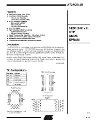 Datasheet AT27C512R-12JC manufacturer ATMEL