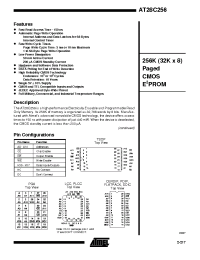 Datasheet AT28C256-25JC manufacturer ATMEL