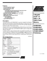 Datasheet AT49BV004 manufacturer ATMEL