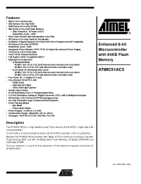 Datasheet AT89C51AC3 manufacturer ATMEL