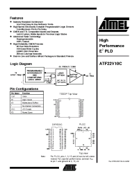 Datasheet ATF22V10C-10SC manufacturer ATMEL