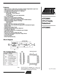 Datasheet ATF2500C-15JI manufacturer ATMEL