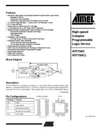 Datasheet ATF750C manufacturer ATMEL