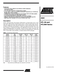 Datasheet ATL60/150 manufacturer ATMEL