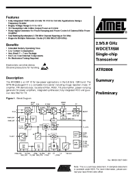 Datasheet ATR2808 manufacturer ATMEL