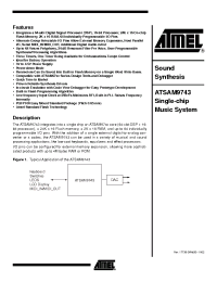 Datasheet ATSAM9743 manufacturer ATMEL