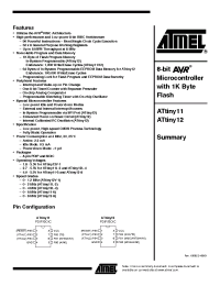 Datasheet ATTINY10 manufacturer ATMEL