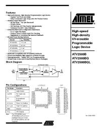 Datasheet ATV2500BQL-30I manufacturer ATMEL