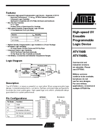 Datasheet ATV750B-10I manufacturer ATMEL