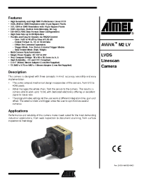 Datasheet AVIIVAM2LV2014 manufacturer ATMEL