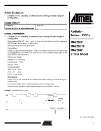 Datasheet M67206 manufacturer ATMEL