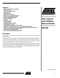 Datasheet MC-80C32E-30 manufacturer ATMEL