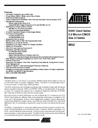 Datasheet MG2360 manufacturer ATMEL