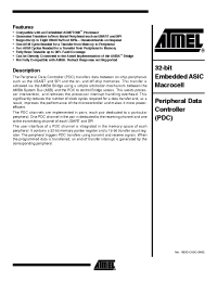 Datasheet PERIPHERALDATACONTROLLERPDC manufacturer ATMEL