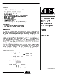 Datasheet T0806-TCQ manufacturer ATMEL