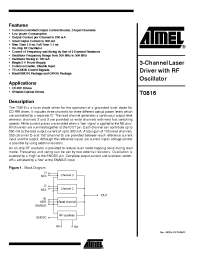 Datasheet T0816 manufacturer ATMEL