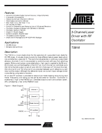 Datasheet T0816M-TCQ manufacturer ATMEL