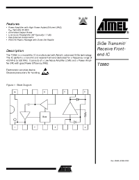 Datasheet T0980-TJQ manufacturer ATMEL