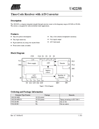 Datasheet T4223B-MF manufacturer ATMEL