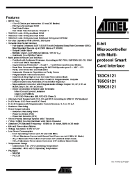 Datasheet T83C5121xxx-ICSIL manufacturer ATMEL