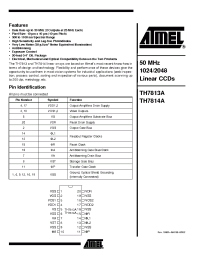 Datasheet TH7813A manufacturer ATMEL
