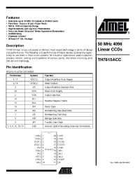 Datasheet TH7815ACC manufacturer ATMEL