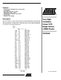 Datasheet TH7834CCC-RB manufacturer ATMEL