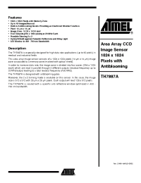 Datasheet TH7887AVRH manufacturer ATMEL