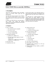 Datasheet TS80C31X2-ELCR manufacturer ATMEL