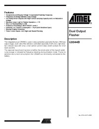 Datasheet U2044B manufacturer ATMEL