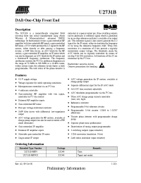 Datasheet U2731B-M manufacturer ATMEL