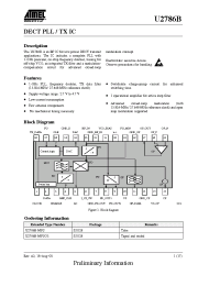 Datasheet U2786B-MFS manufacturer ATMEL