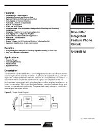 Datasheet U4089B manufacturer ATMEL