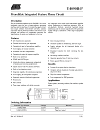 Datasheet U4090B-PFN manufacturer ATMEL