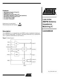 Datasheet U4254BM-MPG3 manufacturer ATMEL