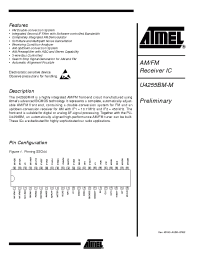 Datasheet U4255BM-MFNG3 manufacturer ATMEL