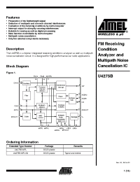 Datasheet U4275B-MFL manufacturer ATMEL