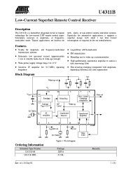 Datasheet U4311B-MFL manufacturer ATMEL