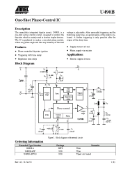 Datasheet U490B-xFPG3 manufacturer ATMEL