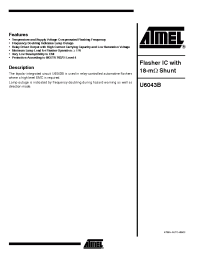 Datasheet U6043B manufacturer ATMEL