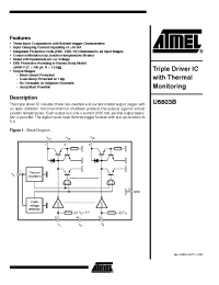 Datasheet U6803B-MFPG3 manufacturer ATMEL