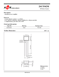 Datasheet 2SC5342M manufacturer AUK