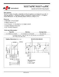 Datasheet S1117-18PIC manufacturer AUK