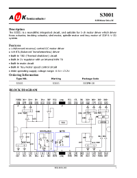Datasheet S3001 manufacturer AUK