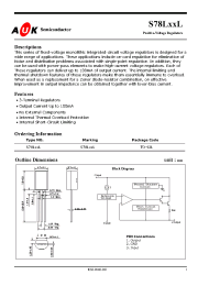 Datasheet S78L05L manufacturer AUK