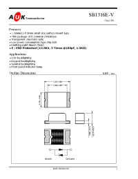 Datasheet SB1316E-V manufacturer AUK