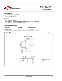 Datasheet SBT2222A manufacturer AUK