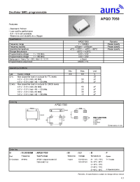 Datasheet APQO7050 manufacturer Auris