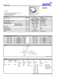 Datasheet HC49U manufacturer Auris